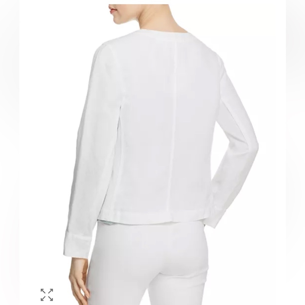 NIC+ZOE Classic White Blazer with Zipper Details - Picture 3 of 9